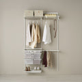Elfa Advanced 1253mm Wardrobe Pack - White E-Poxy Bonded Steel - 10 Year Warranty - 11993