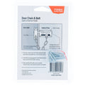 Taskmaster Door Chain Bolt - 52mm - Steel - Satin Chrome Security - SuperSaverAU - view 3