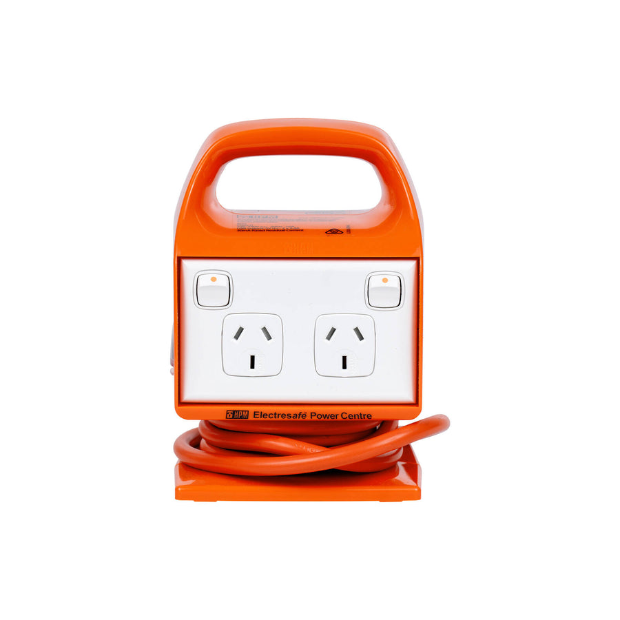 HPM 10A Electrosafe Portable Power Centre With USB Charger REPC410USB Orange