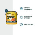 Taubmans Sunproof 4L Neutral Low Sheen Exterior Paint - UV Resistant, 16m2/L, Tintable