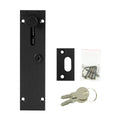 Delf 150mm Lockable Door Drop Bolt - Matte Black - Secure & Stylish - SuperSaverAU - view 3