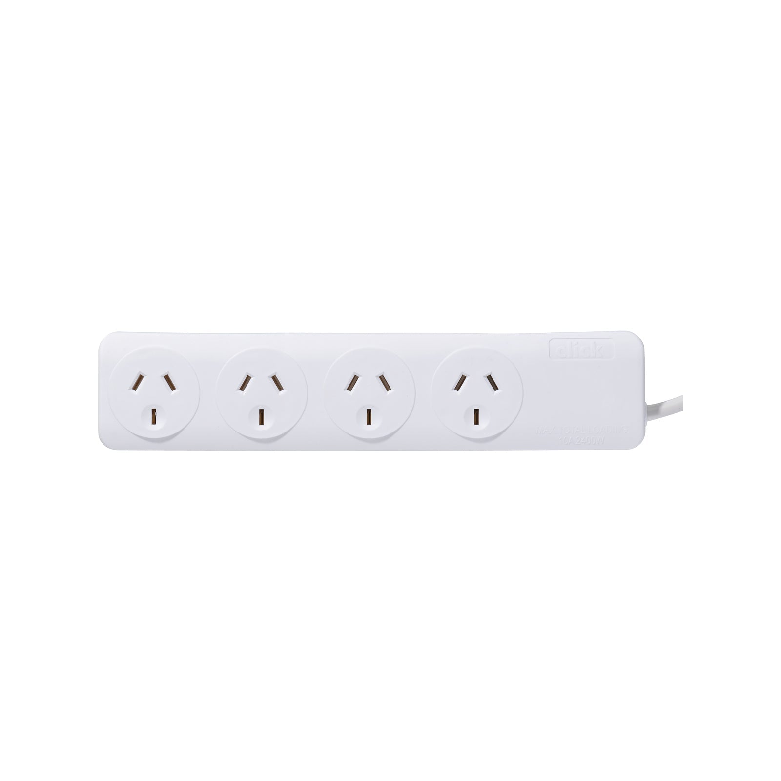 Click White 4 Outlet Powerboard - 4 Outlet - SuperSaverAU - view 1