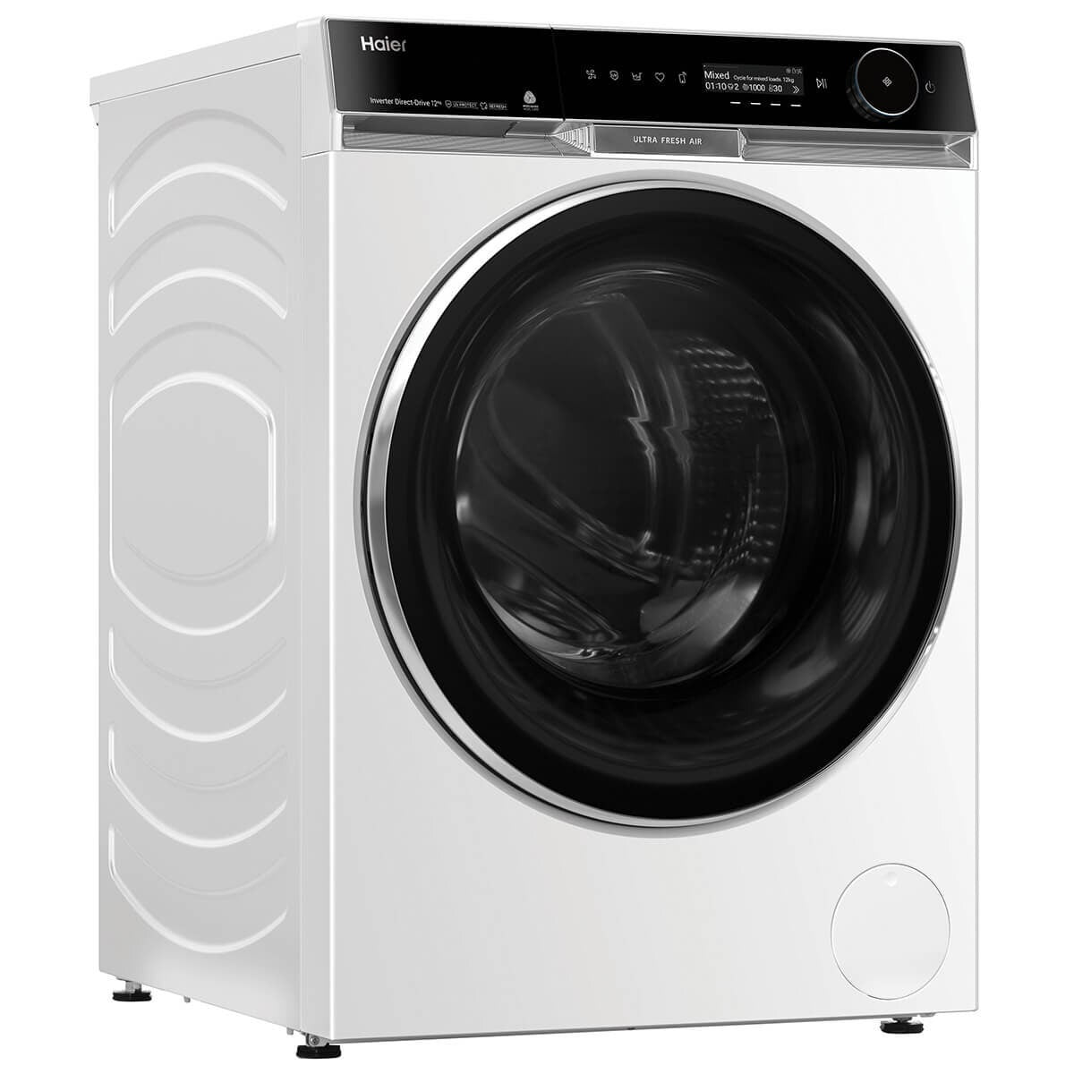 Haier 600 Series 12kg Front Loader - White, UV Protect, Ultra Fresh Air, 5 Star Energy - HWF12PXW1