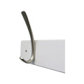 Adoored Decorative Hook Rack - 4 Double Satin Chrome - White - Durable - SuperSaverAU - view 5