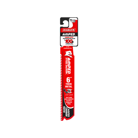 Diablo 6" Steel Demon Amped Carbide Blades - 8 TPI - Thick Metal Cutting - SuperSaverAU - view 1
