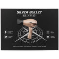 Silver Bullet Runway Foldable Travel Hair Dryer 1200W - Champagne, 12m/s Airflow, Dual Voltage - 900423