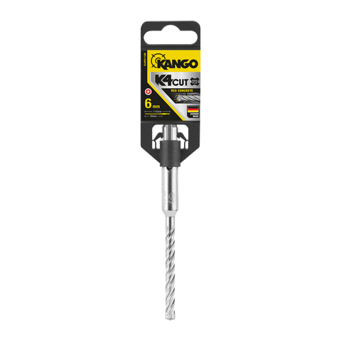 Kango SDS Plus Drill Bit - 6mm x 110mm - Solid Carbide - Fast Drilling - SuperSaverAU - view 1