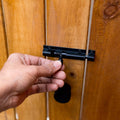Taskmaster 75mm Barrel Bolt - Matte Black - Solid Brass - DIY Installation - SuperSaverAU - view 5