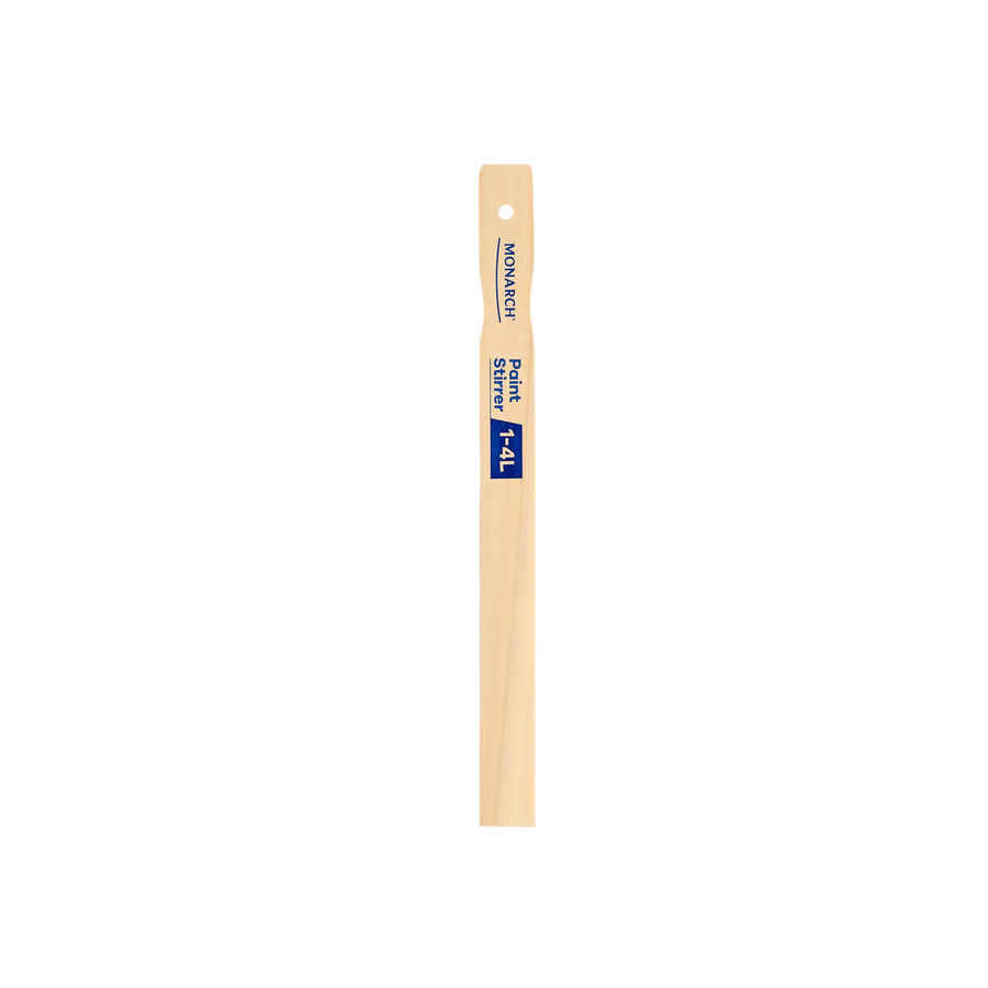 Monarch 1-4L Timber Paint Stirrer, Reusable with Curved Handle for Paint & Glue