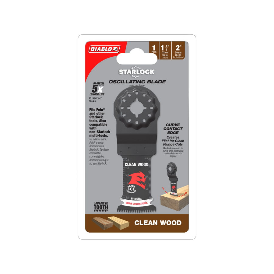 Diablo 32mm Starlock Multi Tool Blade - Clean Wood - Ultra-Hardened Edge - SuperSaverAU - view 1