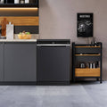 Whirlpool 60cm MaxiTub Freestanding Dishwasher - 15 Place Settings, Black Stainless Steel - WDFS3L5PBSAU