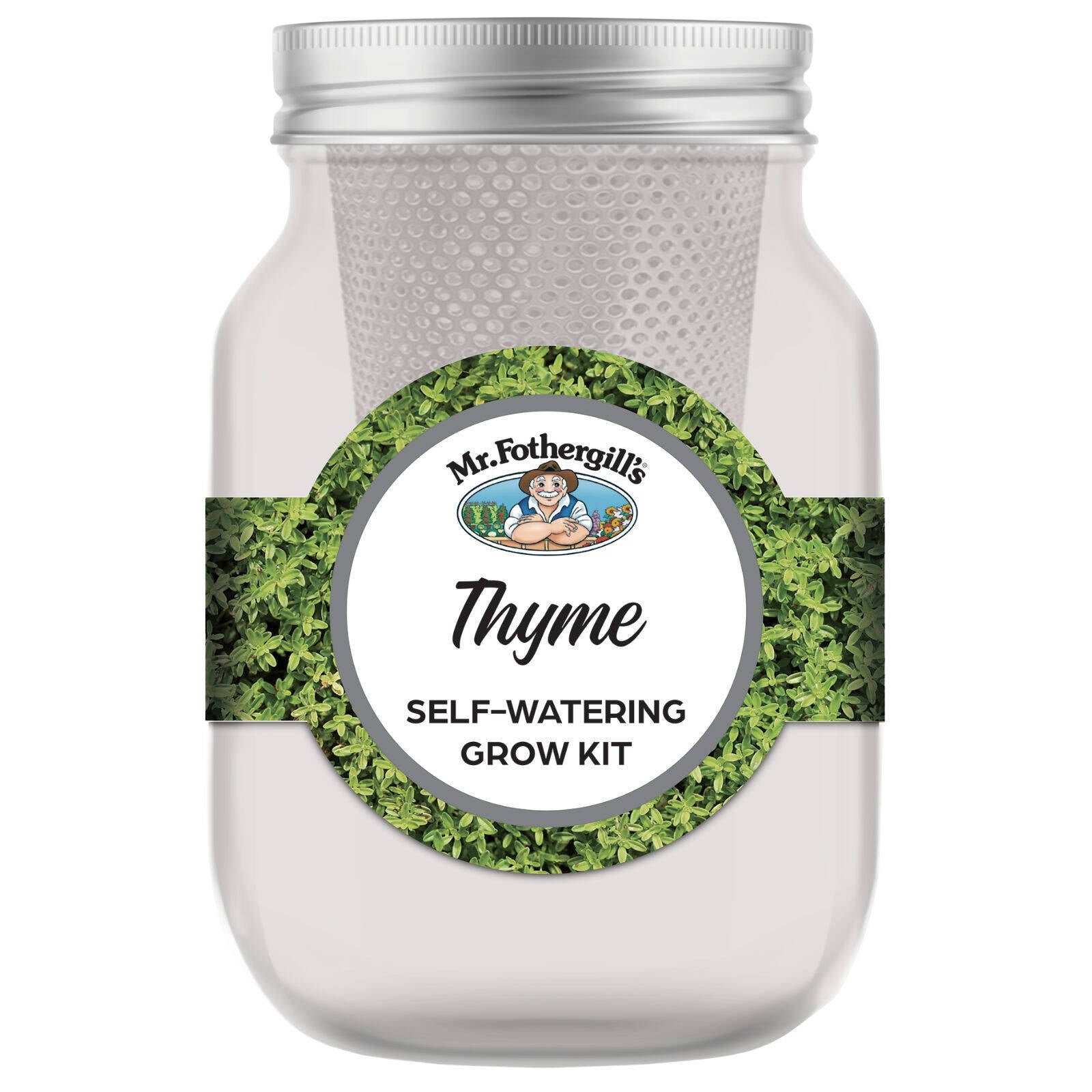 Mr Fothergill's Thyme Self Watering Mason Jar Grow Kit 90 x 172mm