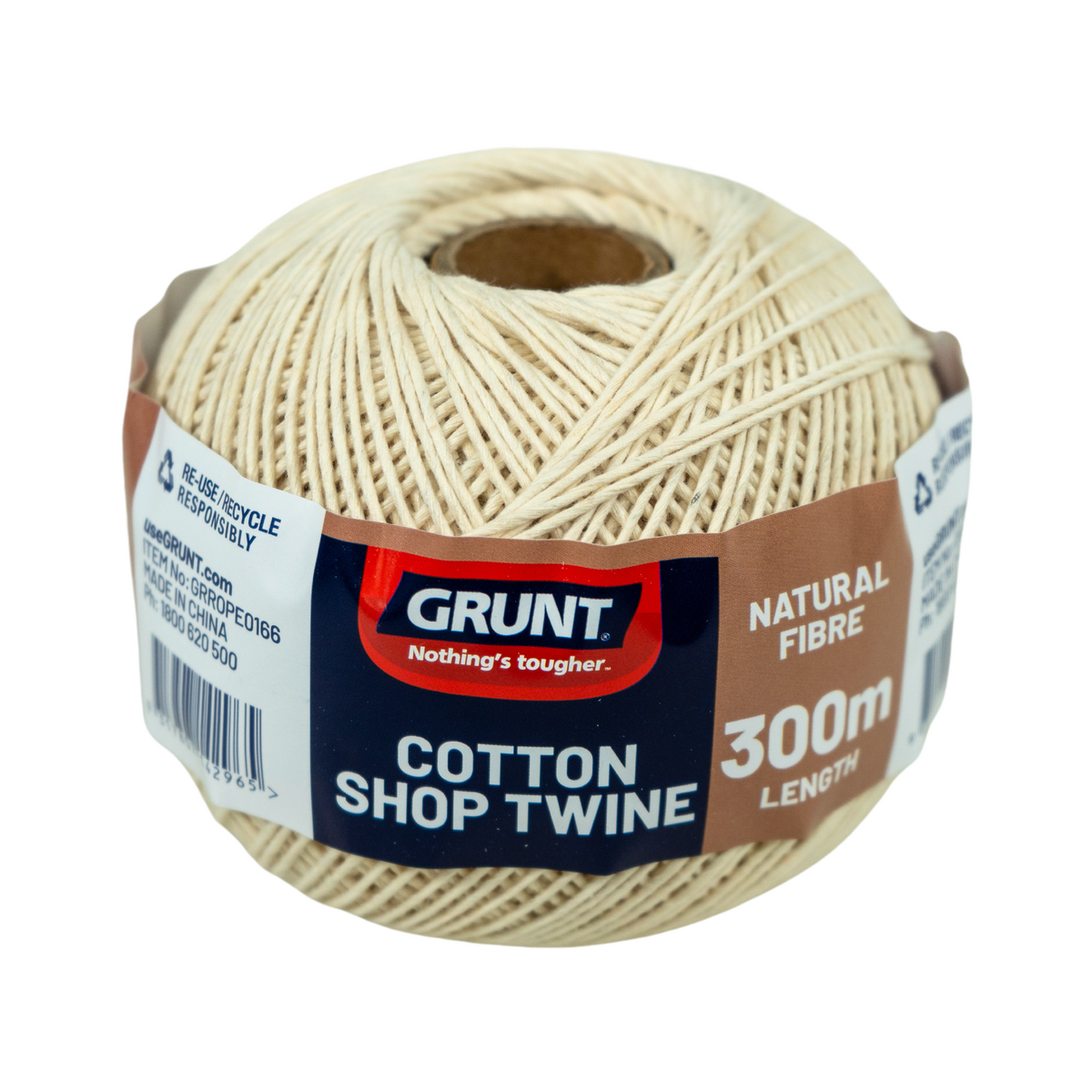 Grunt Cotton Shop Twine 300m Natural Soft Gentle Pliable Use - SuperSaverAU - view 1