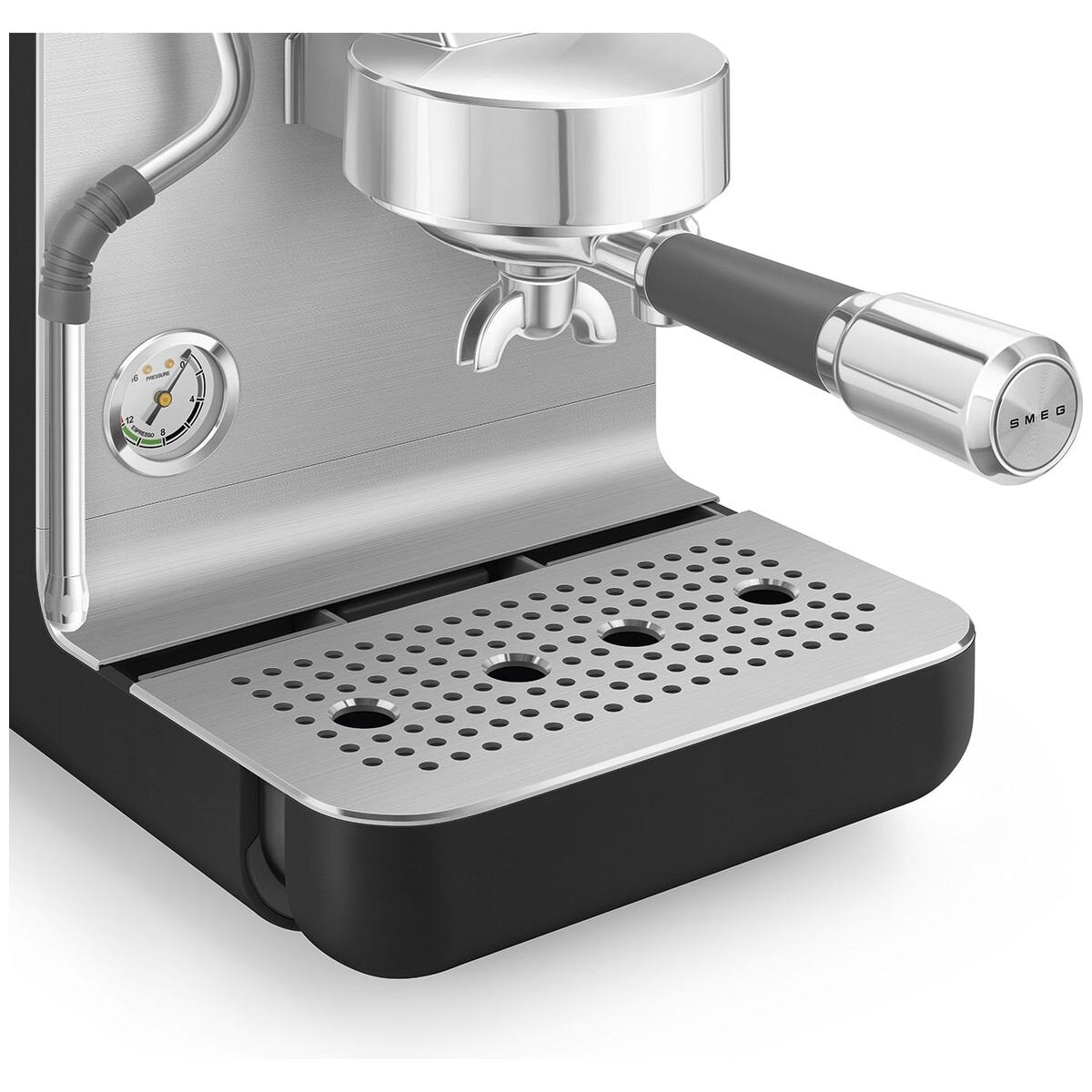 Smeg Minipro Espresso Coffee Machine - 15 Bar, Triple Thermoblock, Shot Timer, Matte Black - EMC02BLMAU