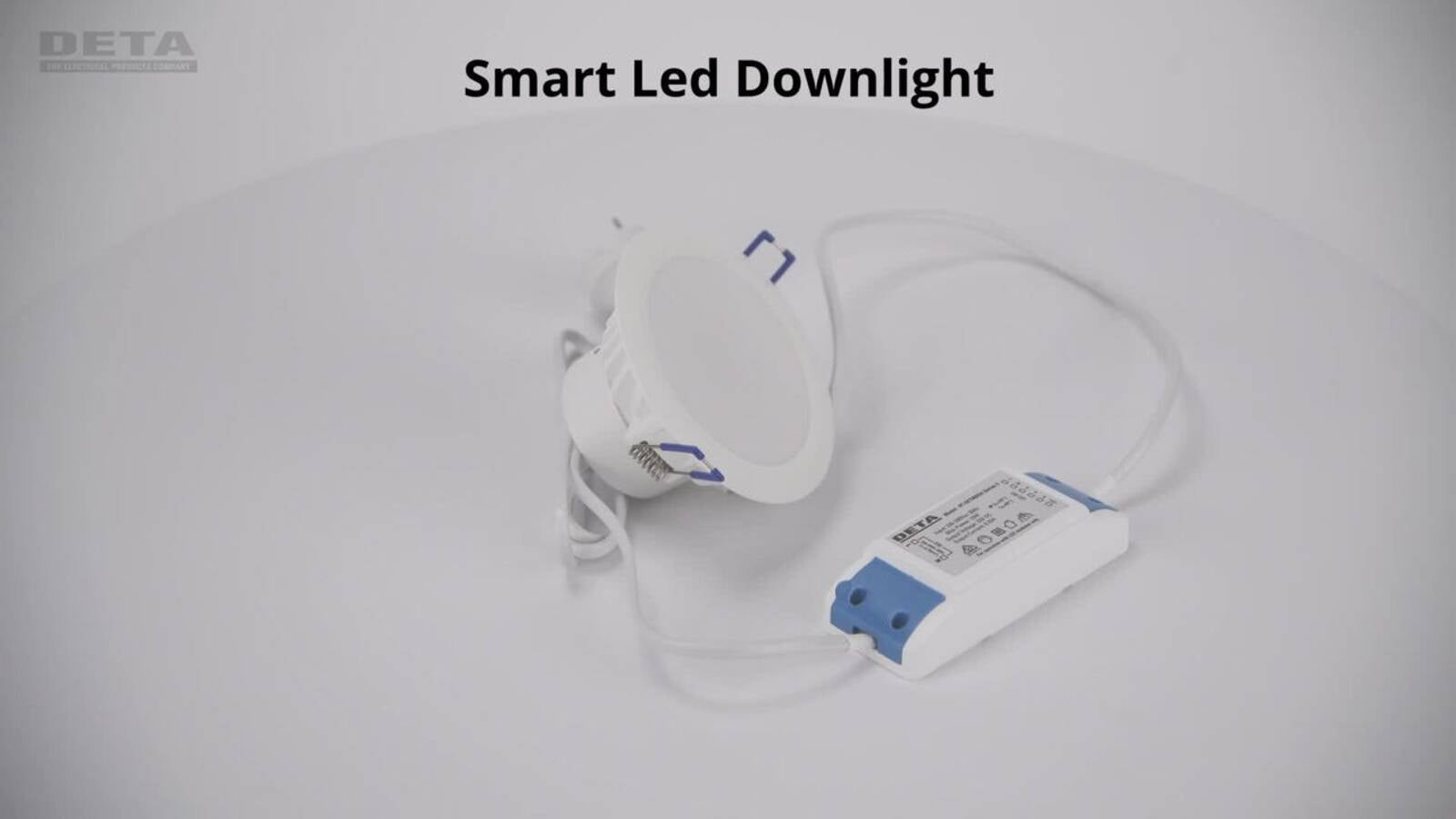 DETA 10W 940lm Grid Connect Smart LED Downlight Hardwired DET902HA