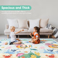 Foldable Baby Play Mat 200 x 180cm - Submarine World - 1cm XPE Foam, Reversible, Travel Bag