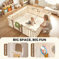 Baby Playpen 18 Panels - 205 x 185cm - Foldable HDPE, Activity Game Panel, EN71 Certified