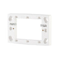 DETA Shallow Mounting Block White Polycarbonate 14mm 6066B