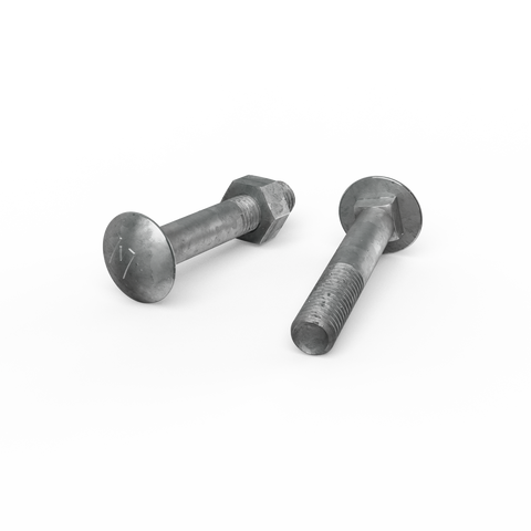 Zenith M10 x 60mm Hot Dip Galvanised Cup Head Bolts Nuts Each - SuperSaverAU - view 1