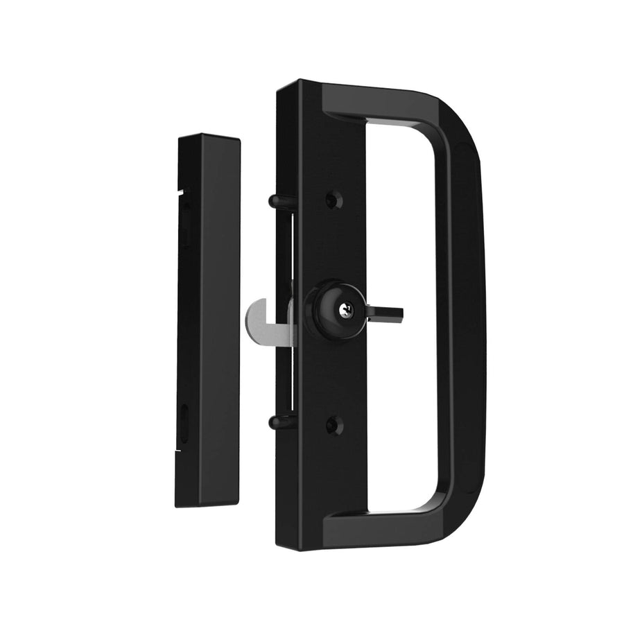 Rolltrak Sliding Patio Non-Keyed Door Lock, 79mm, Powder Coated Zinc Alloy, Black