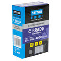 Titan 38mm Electro Galvanised Straight Collated Nail C Brads Pack 4000 - 16 Gauge - Durable Fastening Solution - SuperSaverAU - view 2