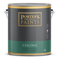 Porter's 4L White Super Flat Ceiling Paint Tintable Interior