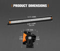LED Light Bar 40 Inch Dual Row - 240W 18040 Lumens - Spot Flood Combo, IP68, Die Cast Aluminium, Oslon LEDs