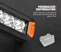 LED Light Bar 20 Inch Single Row - 100W 7551 Lumens - Spot Flood Combo, IP68, Die Cast Aluminium, Oslon LEDs