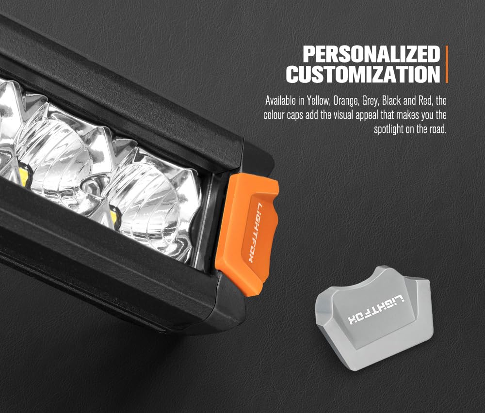 LED Light Bar 20 Inch Single Row - 100W 7551 Lumens - Spot Flood Combo, IP68, Die Cast Aluminium, Oslon LEDs