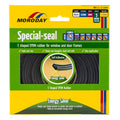 Moroday E Shaped Weatherseal 9mm x 4.5mm x 5m Black EPDM Rubber - SuperSaverAU - view 1