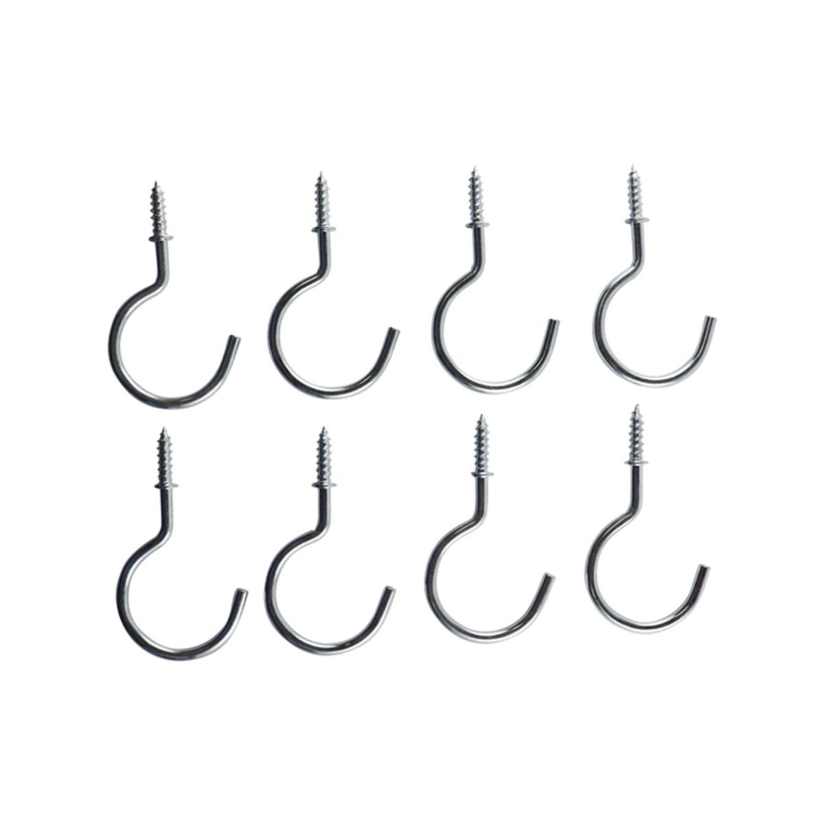 Everhang Cup Hooks - 28mm - Zinc Plated - 8 Pack - SuperSaverAU - view 1