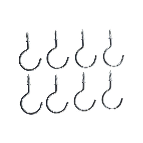 Everhang Cup Hooks - 28mm - Zinc Plated - 8 Pack - SuperSaverAU - view 1