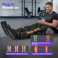 Air Compression Leg Recovery Boots - Large and Standard - 5 Air Chambers, 6 Massage Modes, 6 Intensity Levels, Memory Se