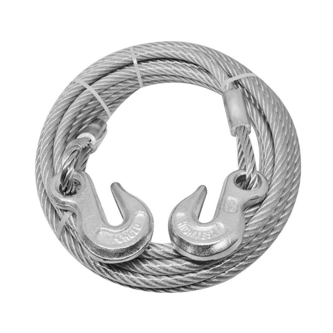 Pinnacle 8mm Galvanised Wire Rope with Hooks 8m Strong Durable - SuperSaverAU - view 1