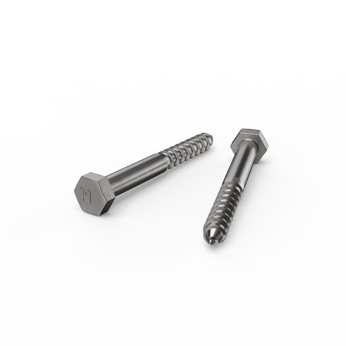 Zenith Hex Head Coach Screws M8 x 75mm Stainless Steel 304 Grade 12 Pack - SuperSaverAU - view 2