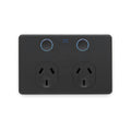 Deta Matte Black Grid Connect Smart Double Touch Power Point - SuperSaverAU - view 1