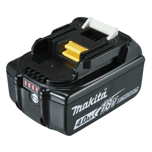 Makita 18V Li-Ion Battery - 4.0Ah - Steel/Plastic - Fuel Gauge