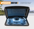 12V Caravan Roof Vent Fan - 355 x 355mm - Reversible Airflow, 3 Speeds, 10 Blades, Under 44dB, Fits 14 Inch Openings