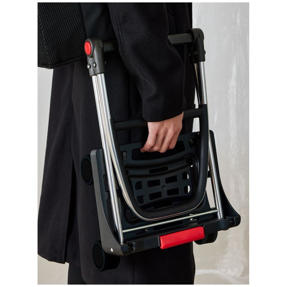 Rolser One Tweed TShop 4 wheel swivelling trolley and backpack - 27L - Black - R-ONE001-1023