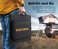 Portable Solar Blanket 160W - Black and Orange - HPBC Cells, MPPT Controller, ETFE Coated, Folds to 40 x 42cm