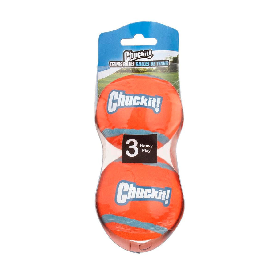 Chuckit Large Tennis Ball 2 Pack - 81mm x 194mm - Durable - Bright Colours - SuperSaverAU - view 1