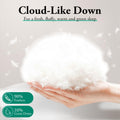 Goose Feather and Down Quilt 700GSM - Single - All Seasons Comforter, 10% Down 90% Feather, 100% Cotton Cover