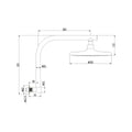 Revolution Chrome Self Cleaning Overhead Rain Shower 350mm x 420mm - SuperSaverAU - view 4