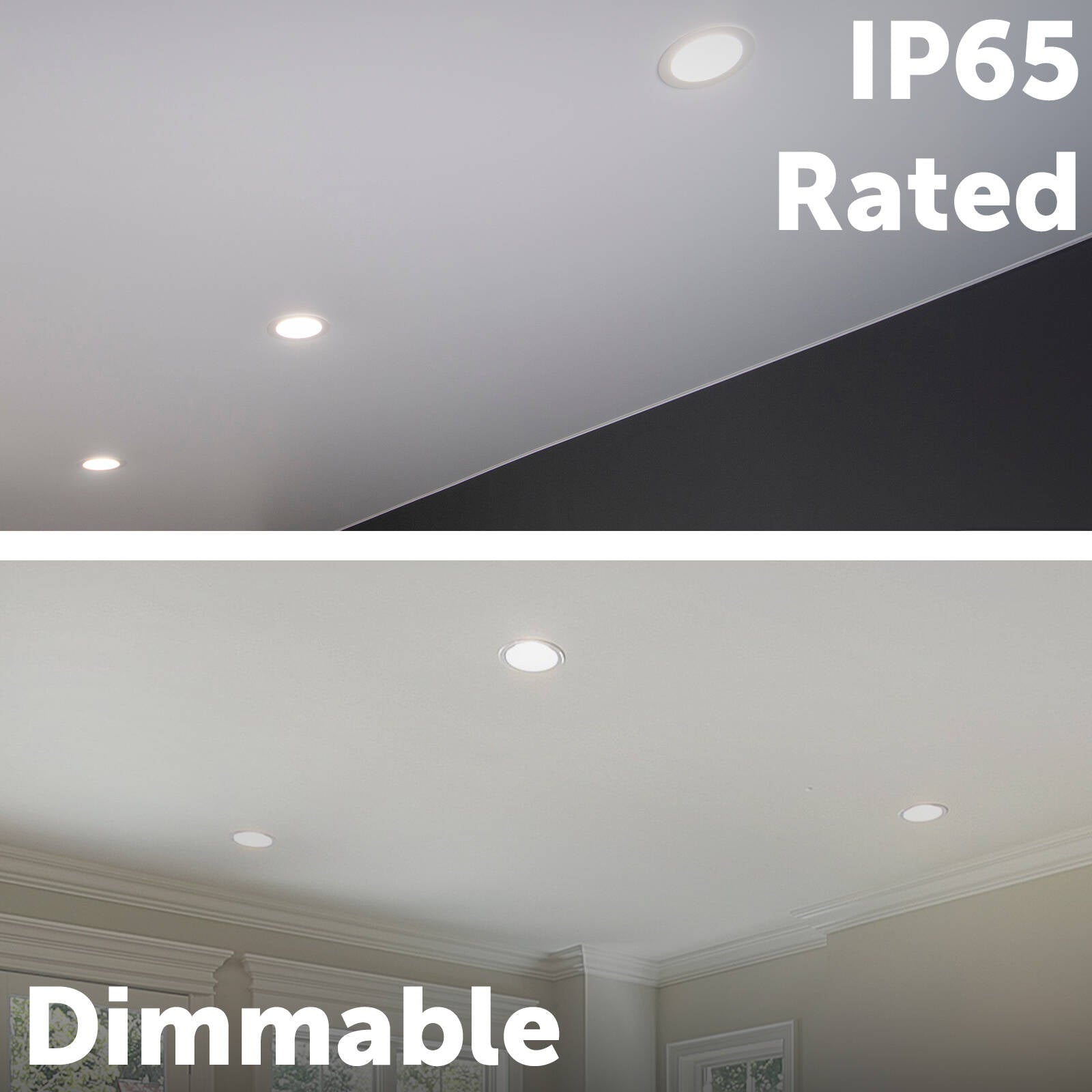 Arlec 7W 70mm IP65 Tricolour Dimmable LED Downlight 240V White Indoor Outdoor ALD270