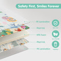 Foldable Baby Play Mat 200 x 180cm - Submarine World - 1cm XPE Foam, Reversible, Travel Bag