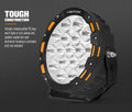 LED Driving Lights 7 Inch 2 Pack - Cool White - 13,226 Lumens Spot Beam, Adjustable Angle, DT Connectors, IP68
