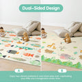 Foldable Baby Play Mat 200 x 180cm - Fish - 1cm XPE Foam, Reversible, Travel Bag Included