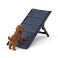 Adjustable Dog Ramp for Bed - Black, 90cm Long - Three Heights 33, 39 and 45cm, Holds 60kg, Non Slip Carpet