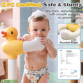 Baby Bath Shower Stand - Green - 9 Height Levels, Anti-Slip Base, Anti-Pinch Silicone