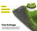 Artificial Grass Turf 2 x 5m - Four Tone 30mm Pile - 10sqm Synthetic Lawn, 14,700 Tuft Density, Slip Resistant Backing